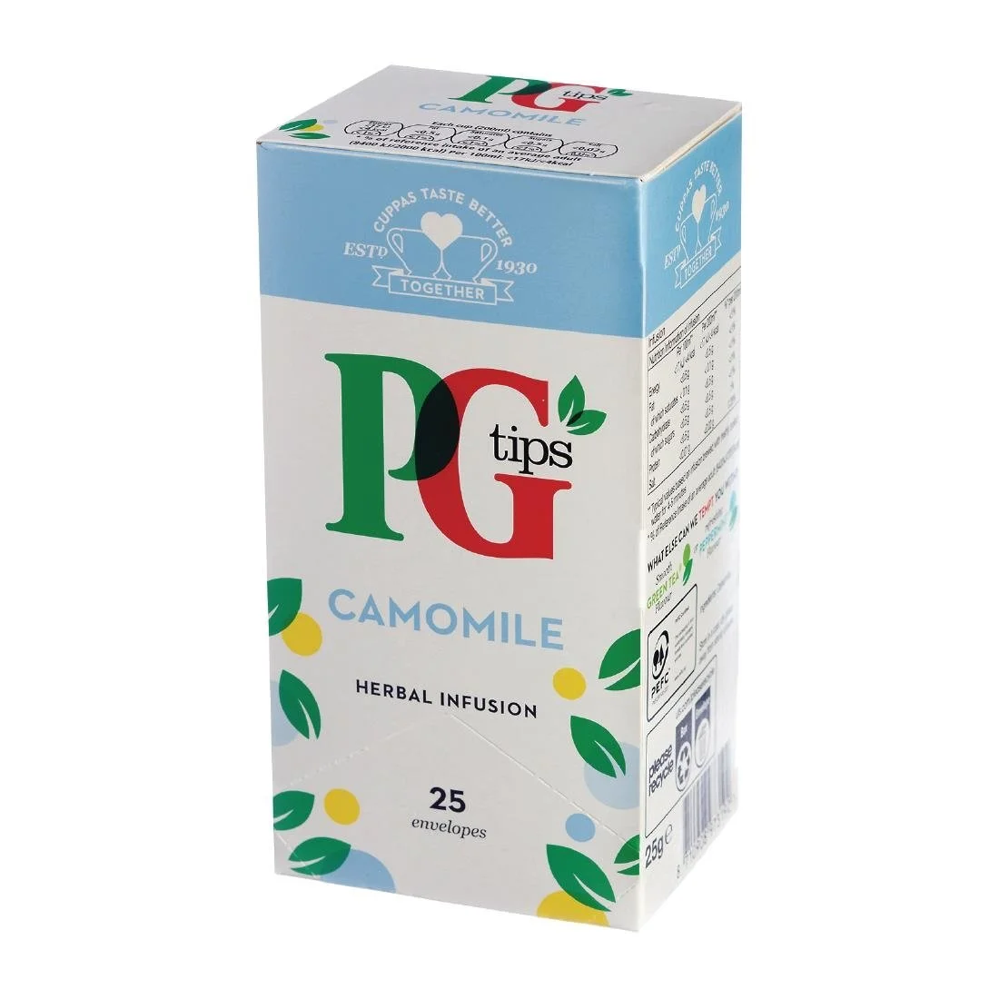 PG Tips Camomile Enveloped Tea Bags (25 Pack)