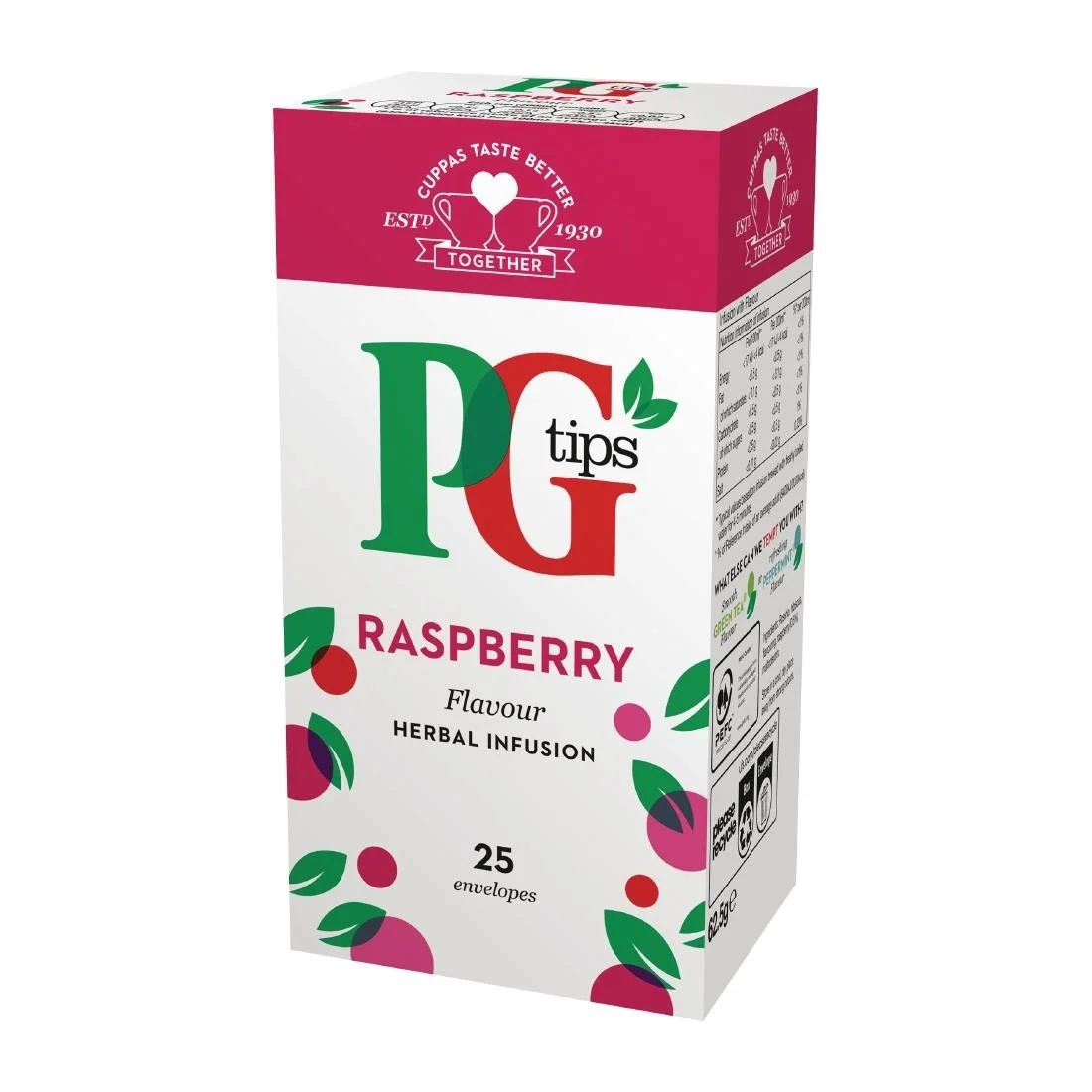 PG Tips Raspberry Enveloped Tea Bags (25 Pack)