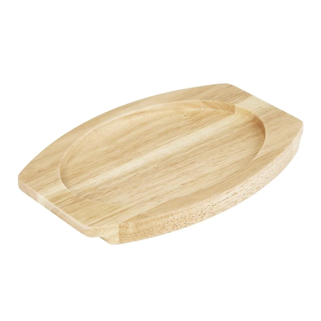 Olympia Cast Iron Oval Eared Dish Hevea Board 260x165mm