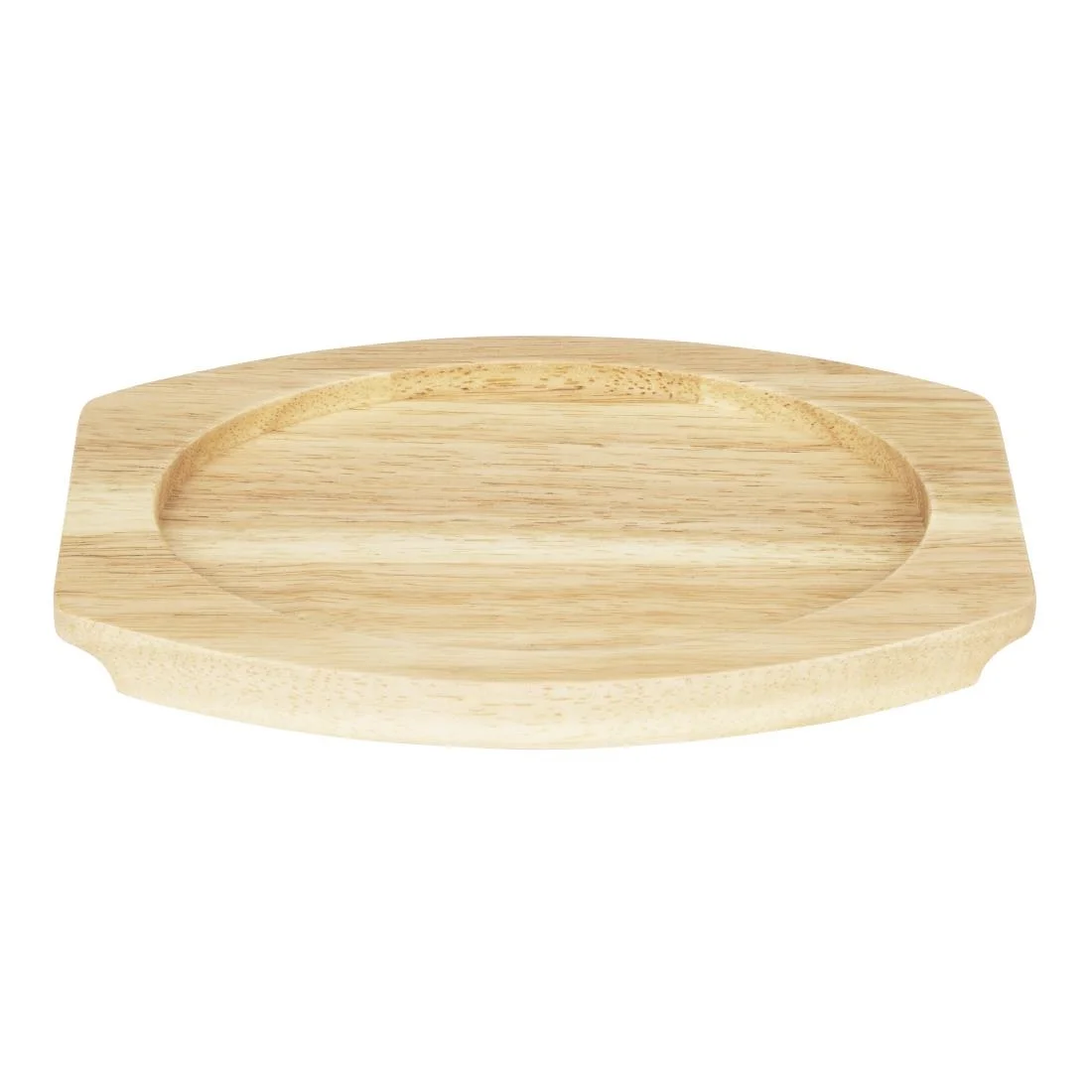 Olympia Cast Iron Oval Eared Dish Hevea Board 260x165mm - Image 2