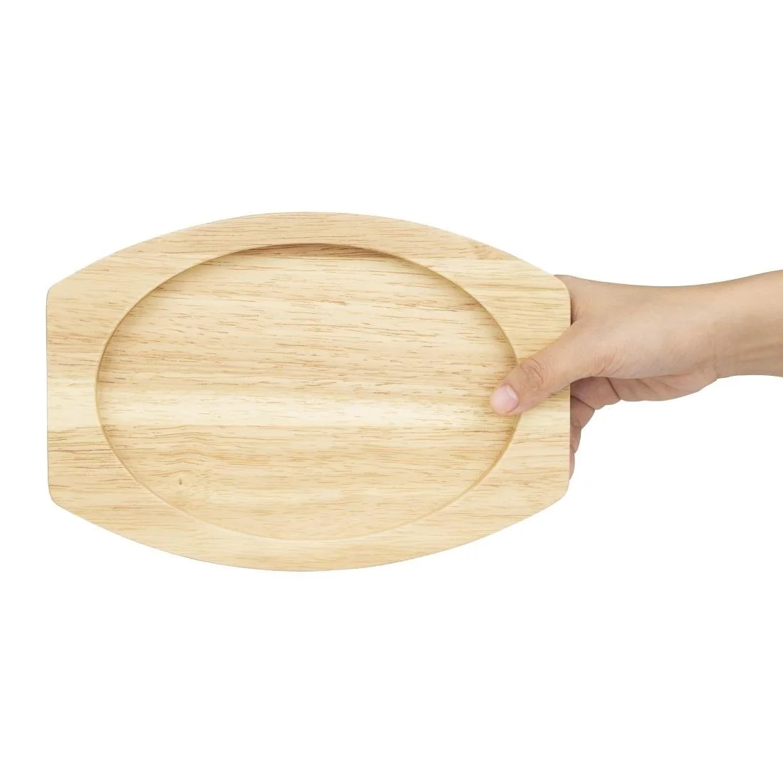 Olympia Cast Iron Oval Eared Dish Hevea Board 260x165mm - Image 5