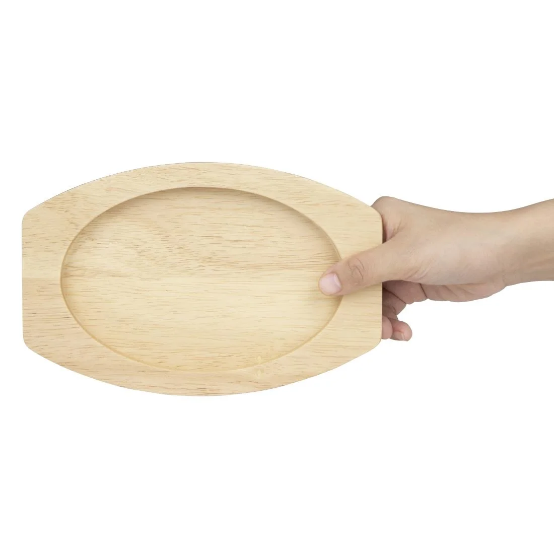 Olympia Cast Iron Oval Eared Dish Hevea Board 230x135mm - Image 5