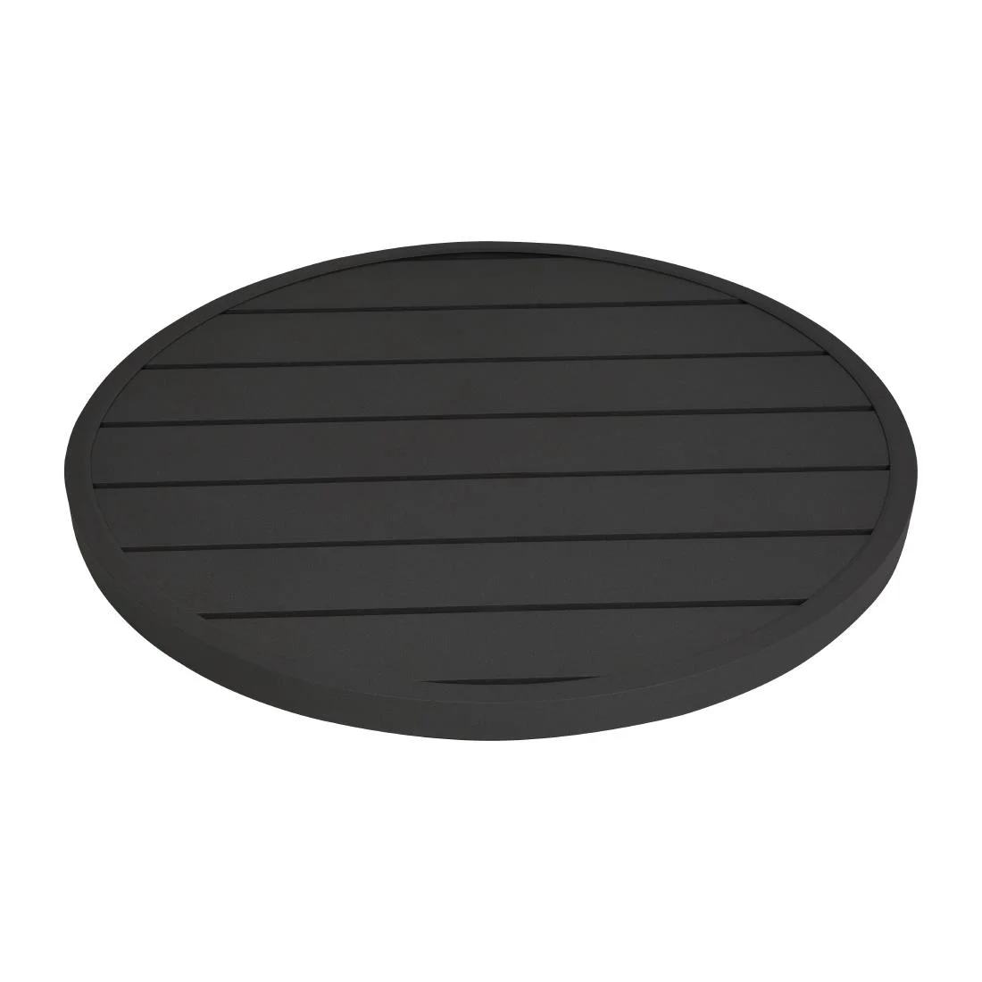 Bolero Aluminium Round Table Top Black 580mm - Image 2