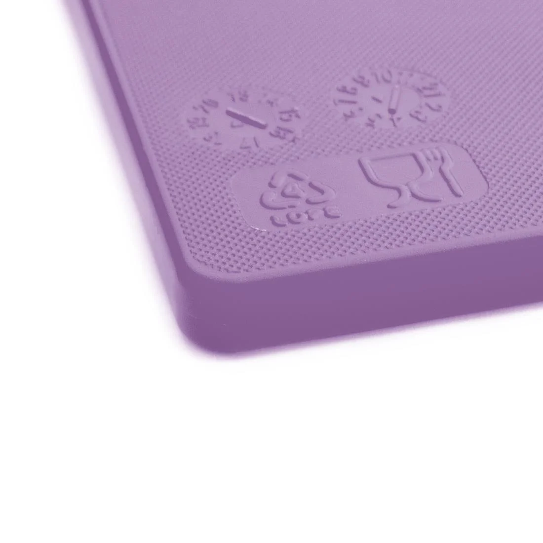 Hygiplas Low Density Antibacterial Purple Chopping Board 450x300x10mm - Image 3