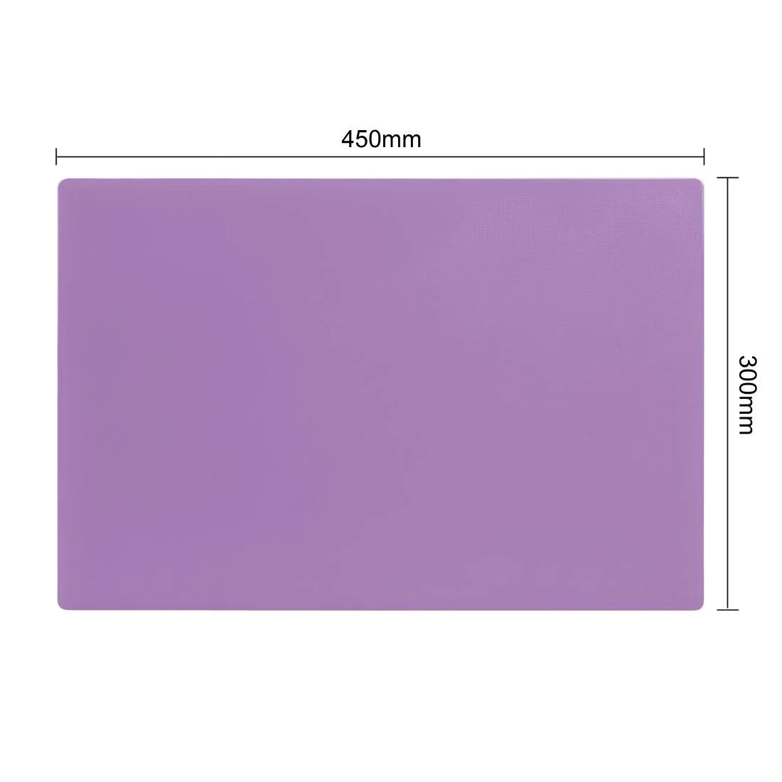 Hygiplas Low Density Antibacterial Purple Chopping Board 450x300x10mm - Image 4