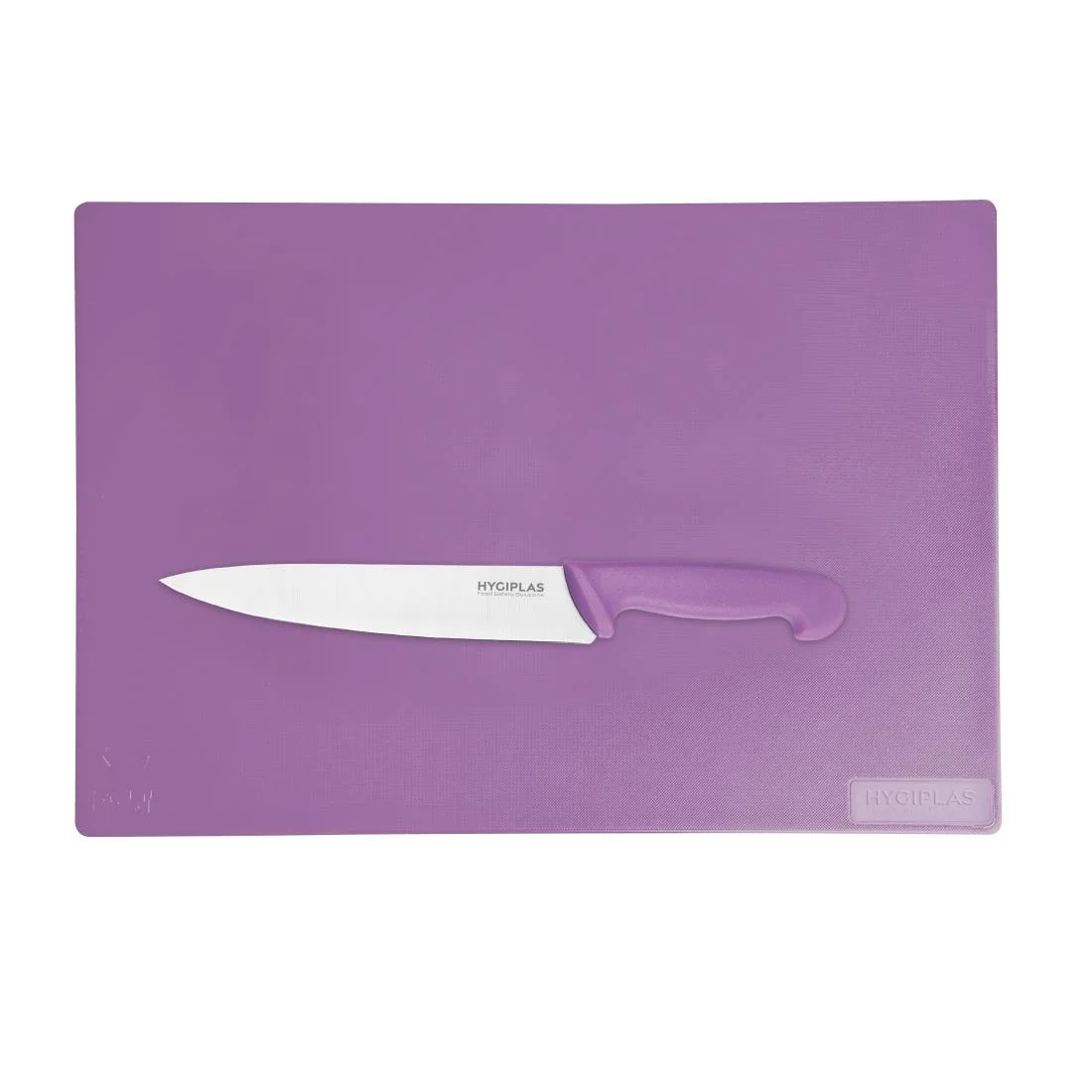Hygiplas Low Density Antibacterial Purple Chopping Board 450x300x10mm - Image 5