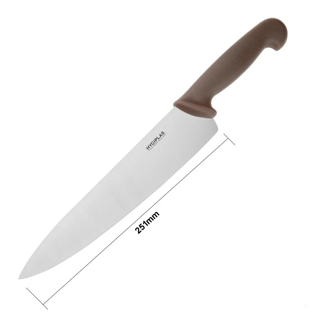 Hygiplas Cooks Knife Brown 25cm - Image 5