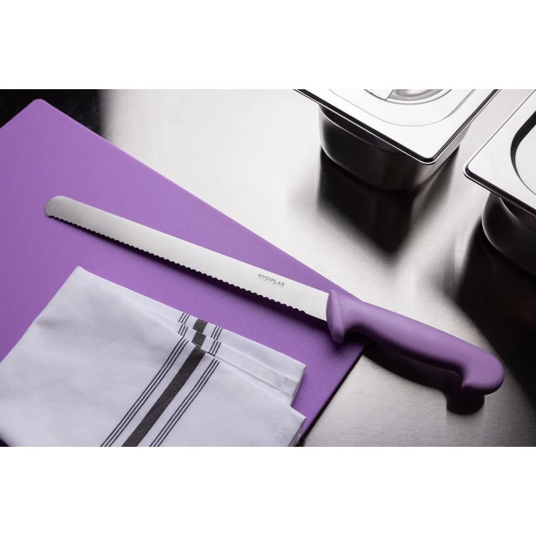 Hygiplas Serrated Slicer Purple 30cm - Image 6