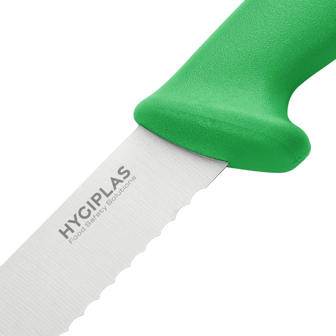 Hygiplas Serrated Slicer Green 24.8cm - Image 3