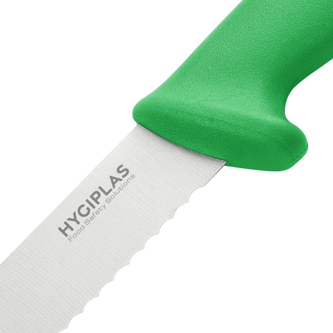 Hygiplas Serrated Slicer Green 24.8cm - Image 3