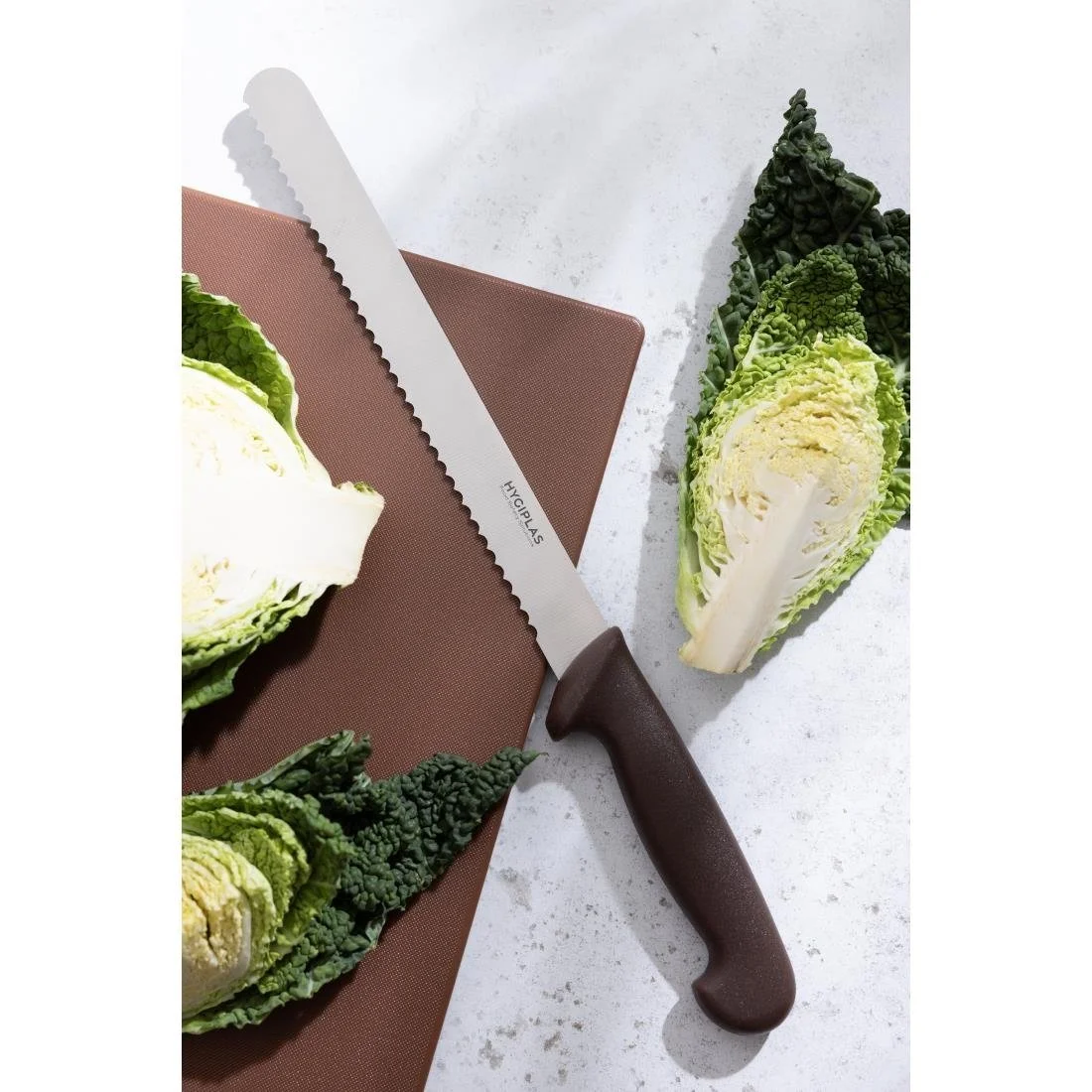 Hygiplas Serrated Slicer Brown 24.8cm - Image 6