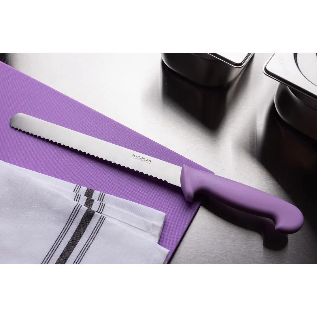 Hygiplas Serrated Slicer Purple 24.8cm - Image 6