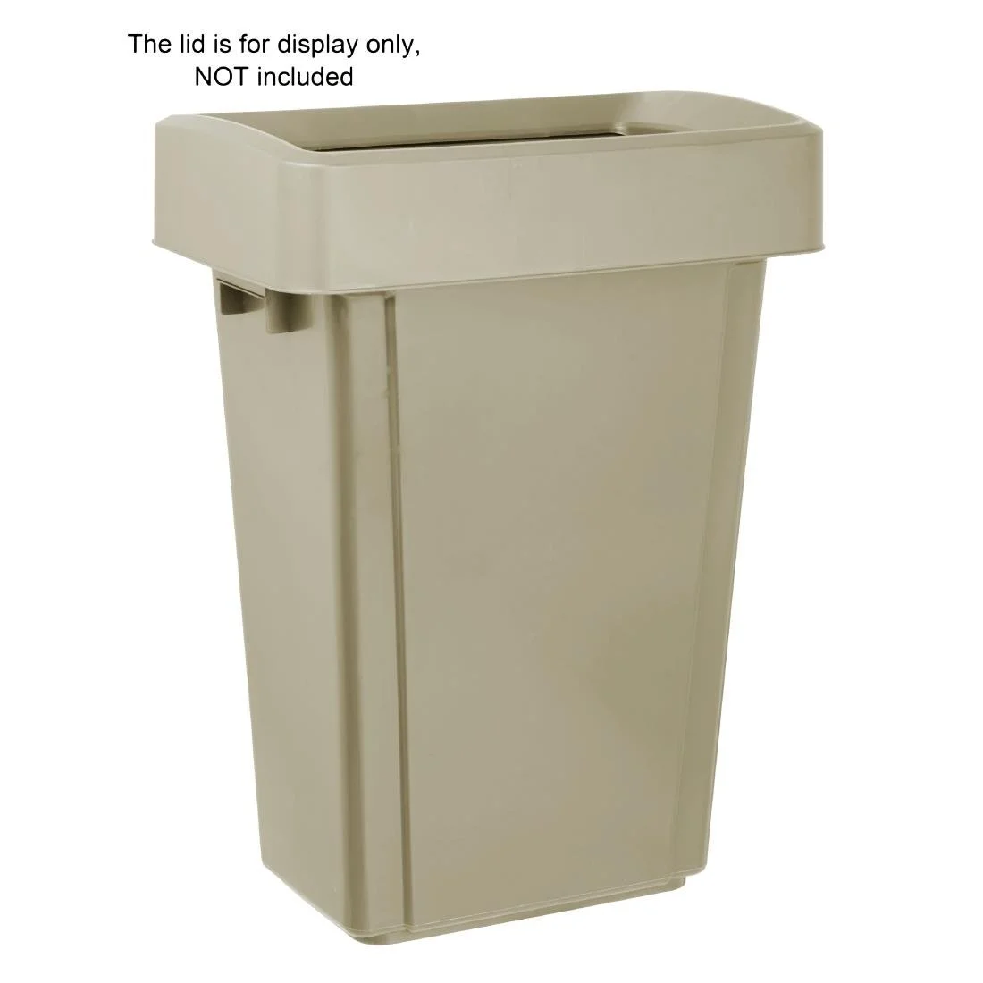 Jantex Slim Bin Beige 60Ltr - Image 4