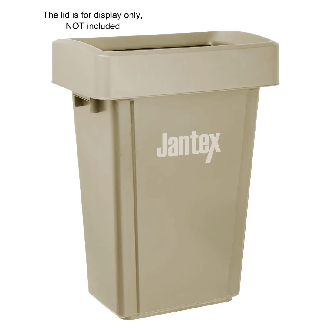 Jantex Slim Bin Beige 60Ltr - Image 4