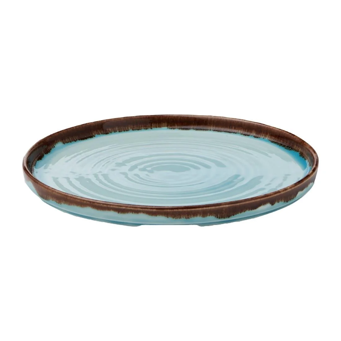 Dudson Harvest Walled Plates Turquoise 260mm (6 Pack) - Image 2