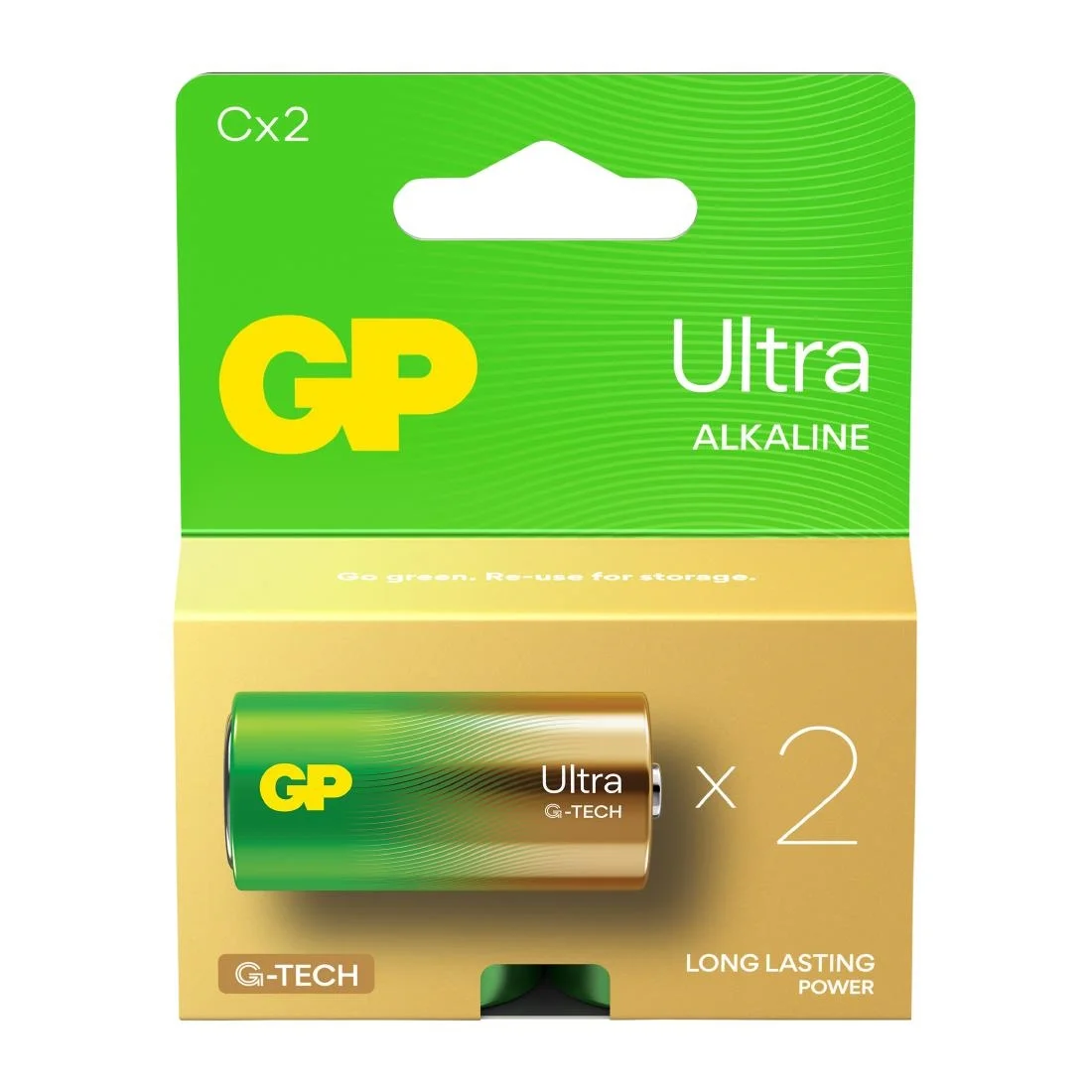 GP Ultra G-Tech Battery C (2 Pack) - Image 2