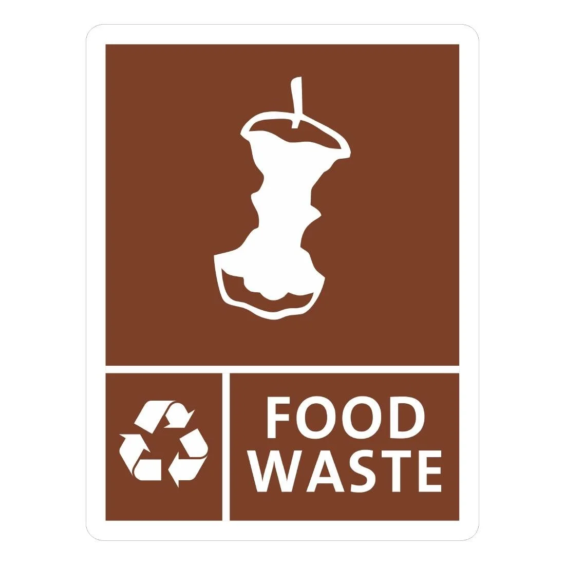 Jantex Slim Bin Food Waste Label - Image 1