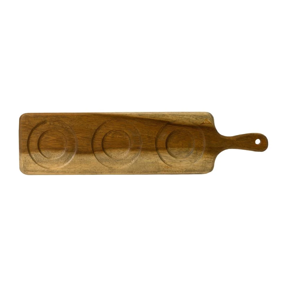 Dudson Wood Medium Rectangular Handled Boards 469x120mm (4 Pack) - Image 1