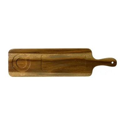 Dudson Wood Large Rectangular Handled Boards 545x144mm (4 Pack) - Image 1