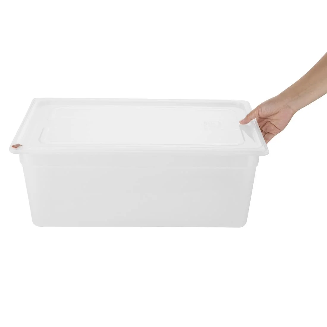 Hygiplas Click Polypropylene 1/1 Gastronorm Tray 200mm (2 Pack) - Image 4