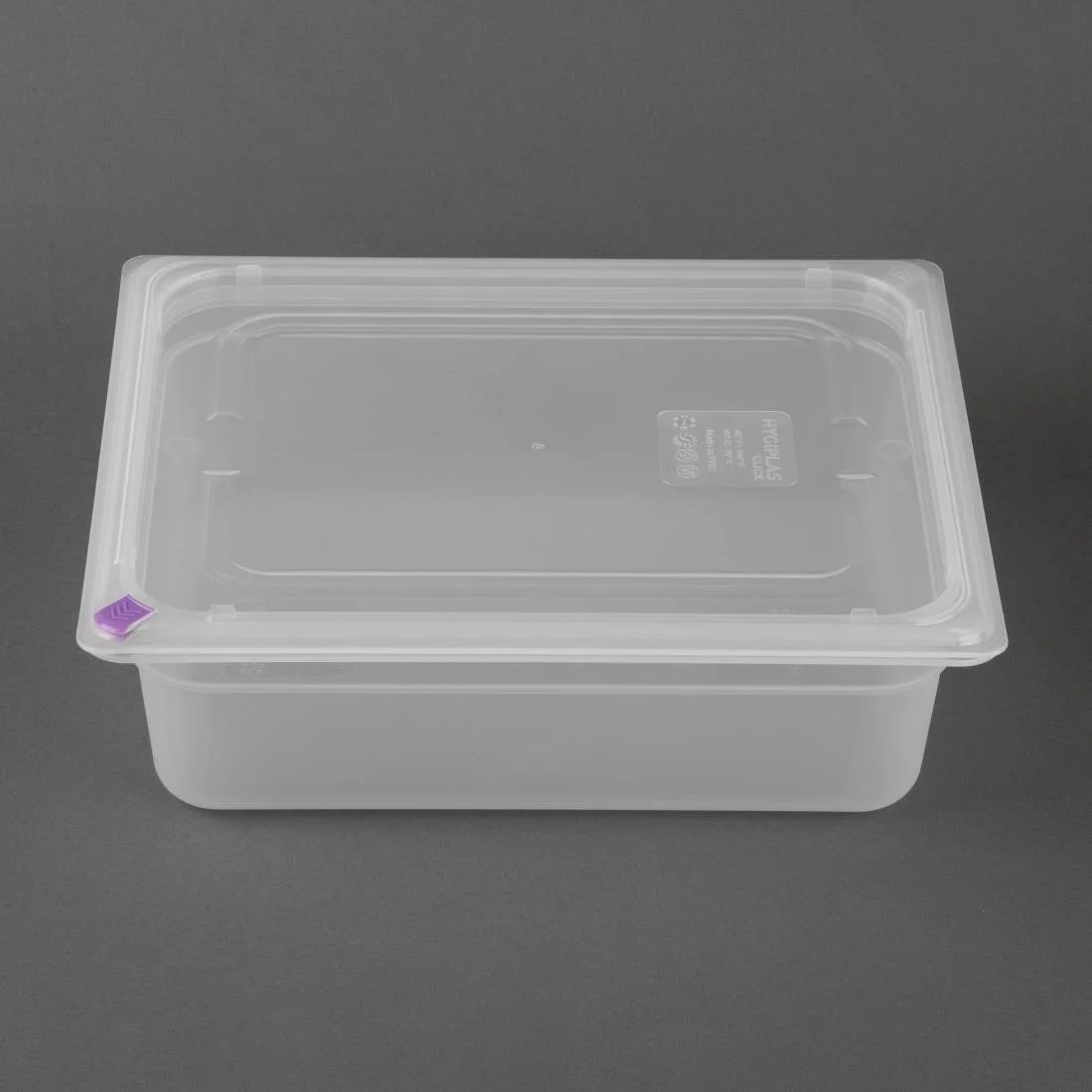 Hygiplas Click Polypropylene 1/2 Gastronorm Tray 100mm (4 Pack) - Image 3