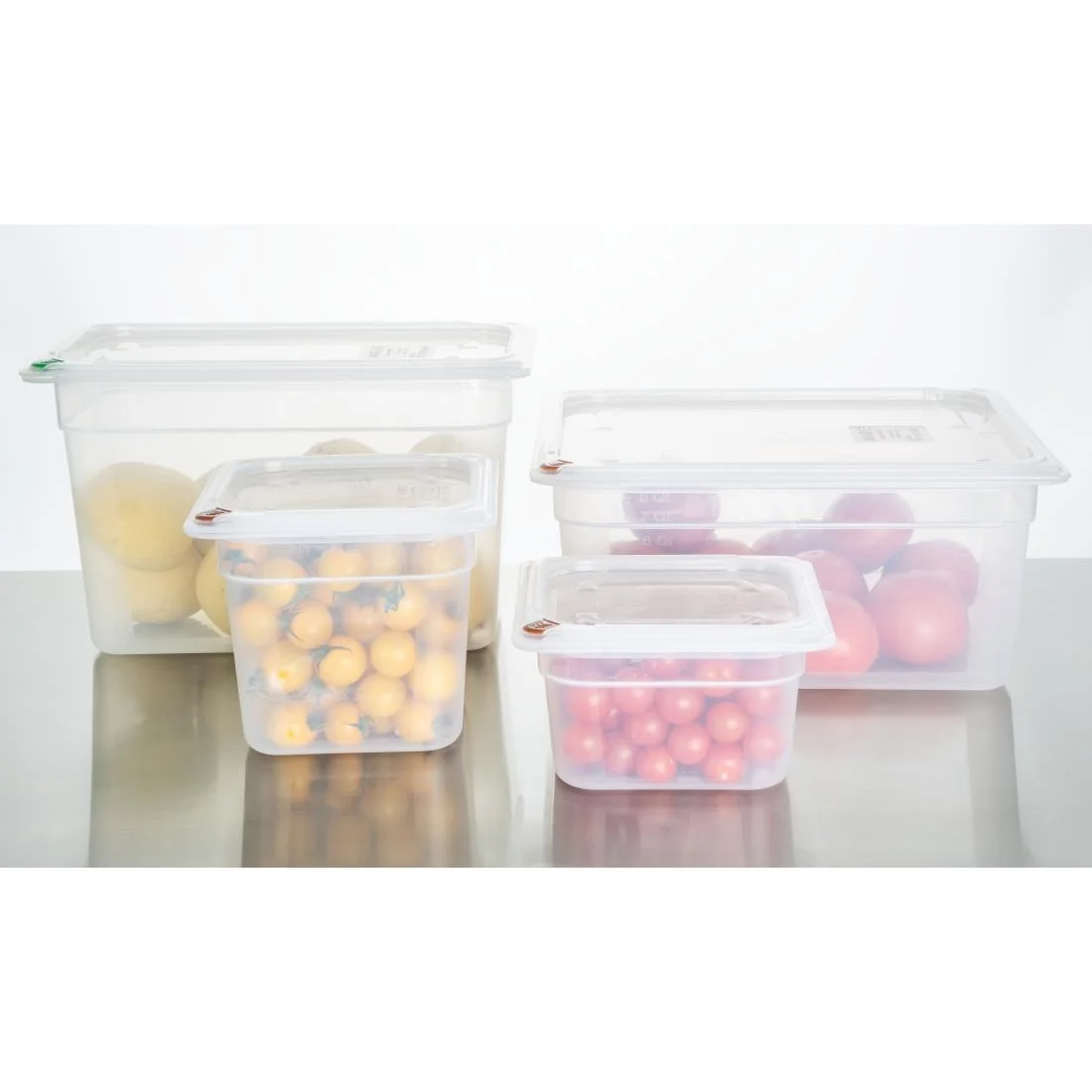 Hygiplas Click Polypropylene 1/2 Gastronorm Tray 150mm (4 Pack) - Image 6