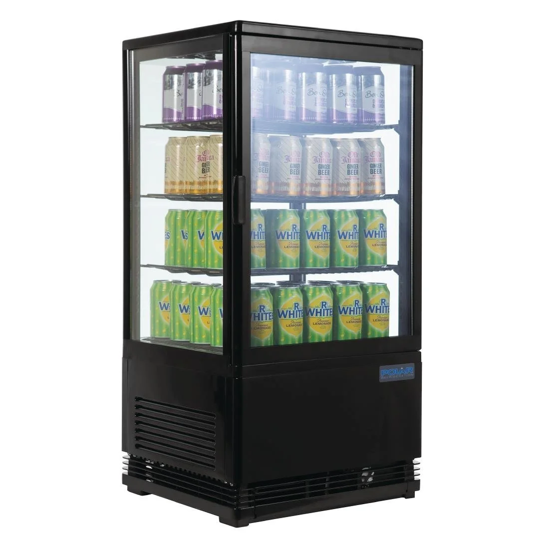 Polar C-Series Energy Efficient  Display Fridge Black 68Ltr - Image 2
