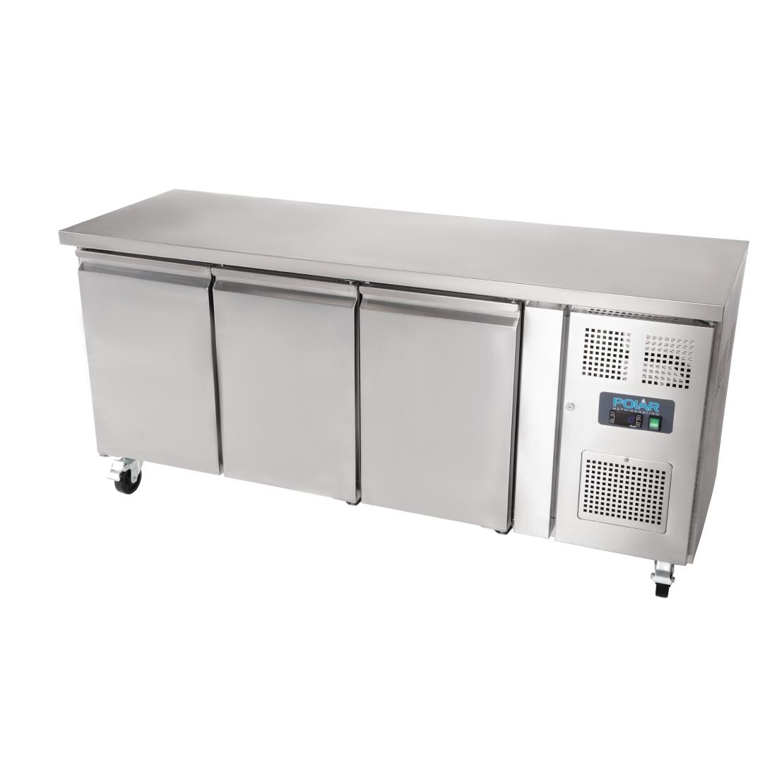 Polar 3 Door Counter Fridge 339 Ltr