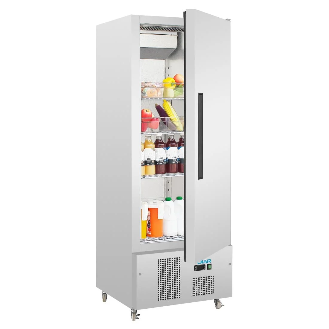 Polar Single Door Slimline Fridge Stainless Steel 440Ltr - Image 8
