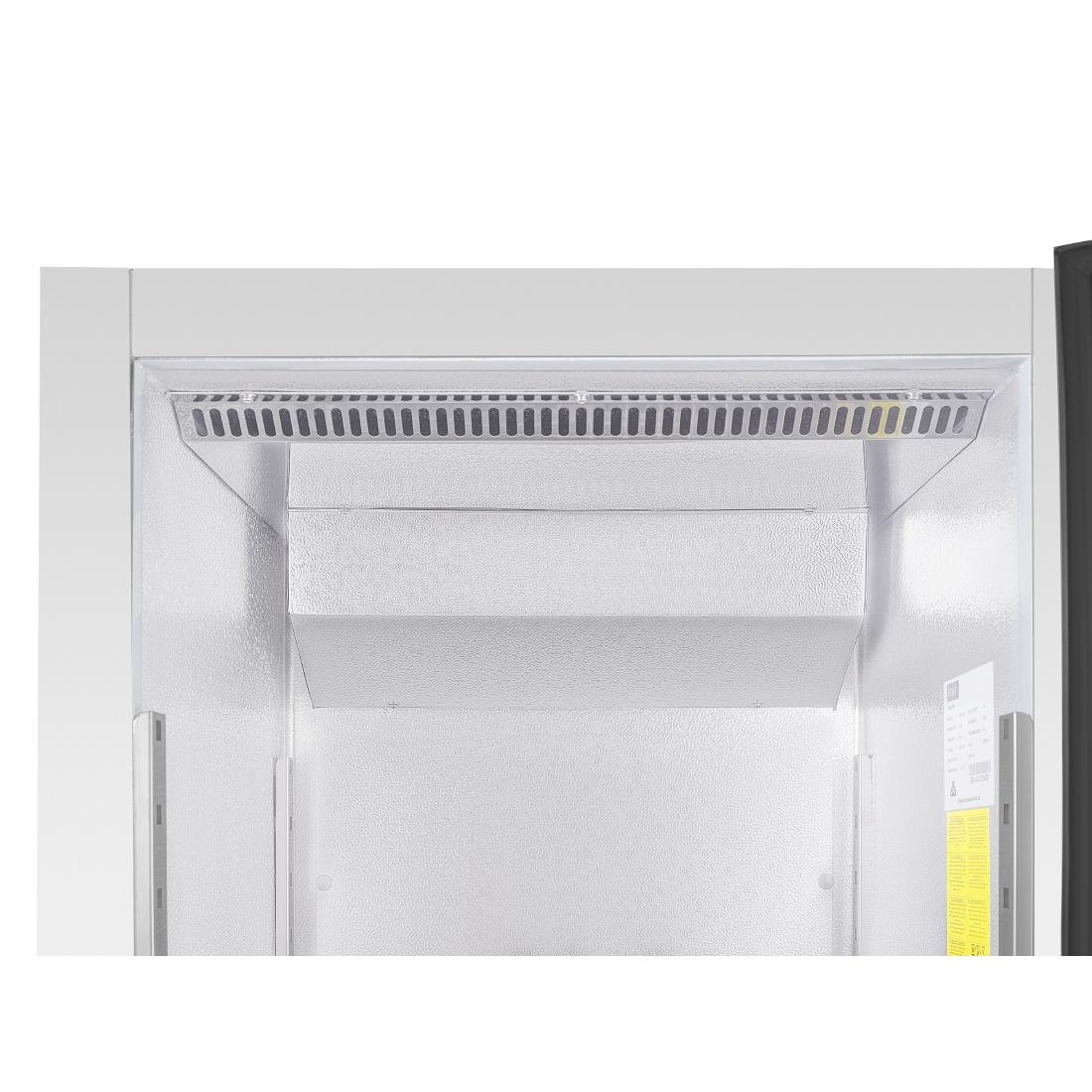 Polar Single Door Slimline Fridge Stainless Steel 440Ltr