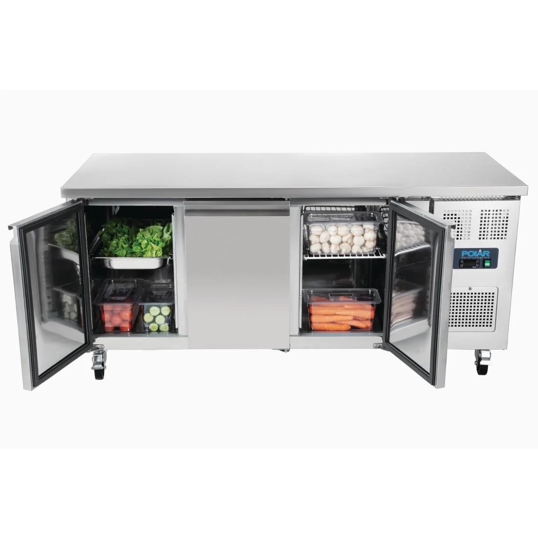 Polar U-Series Triple Door Counter Fridge 417Ltr - Image 12
