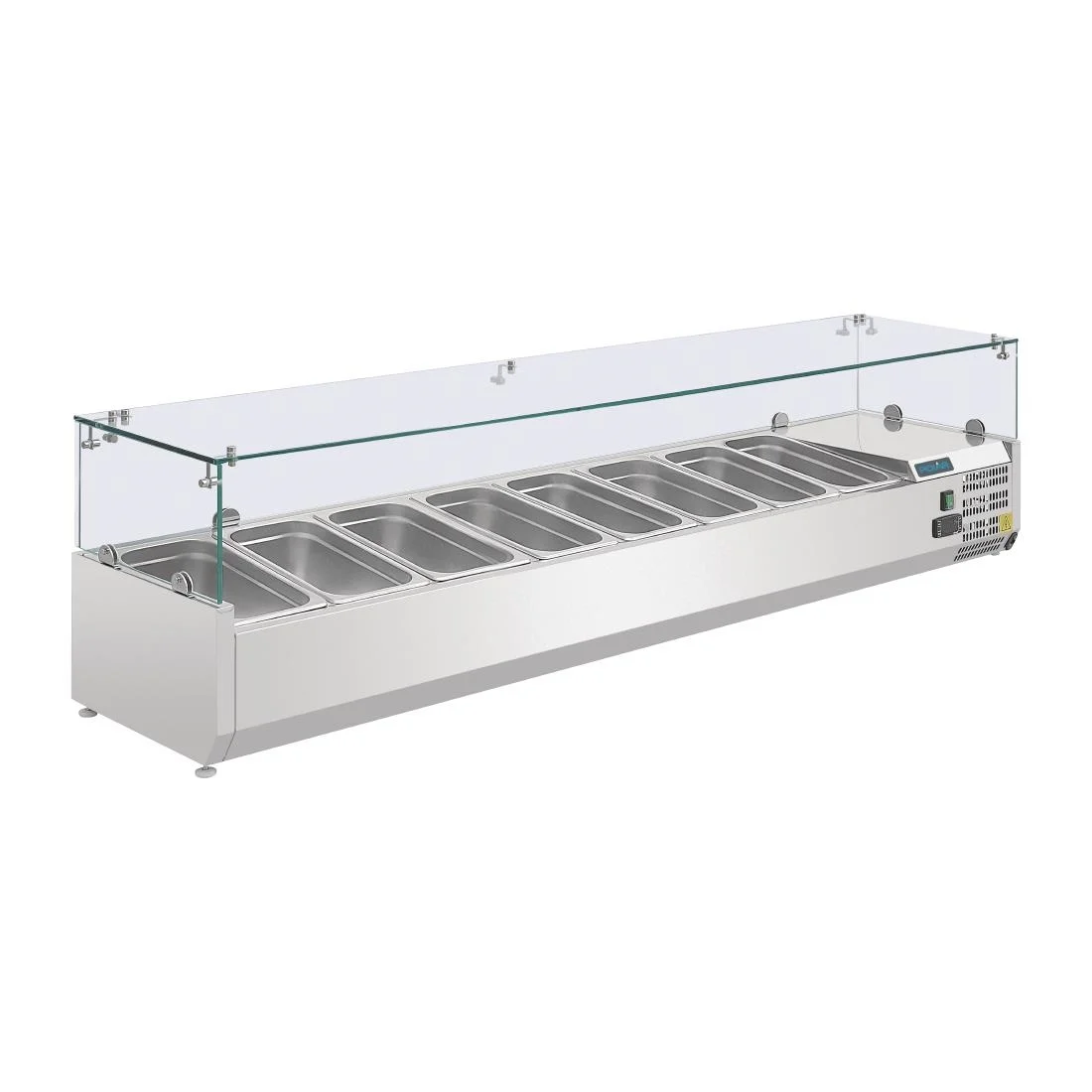 Polar Refrigerated Countertop Servery Prep Unit 8x 1/4GN - Image 1