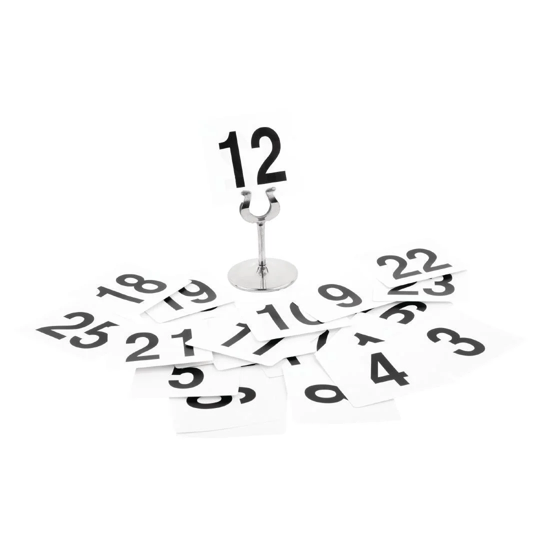 Olympia Plastic Table Numbers Inserts 1-25 - Image 1