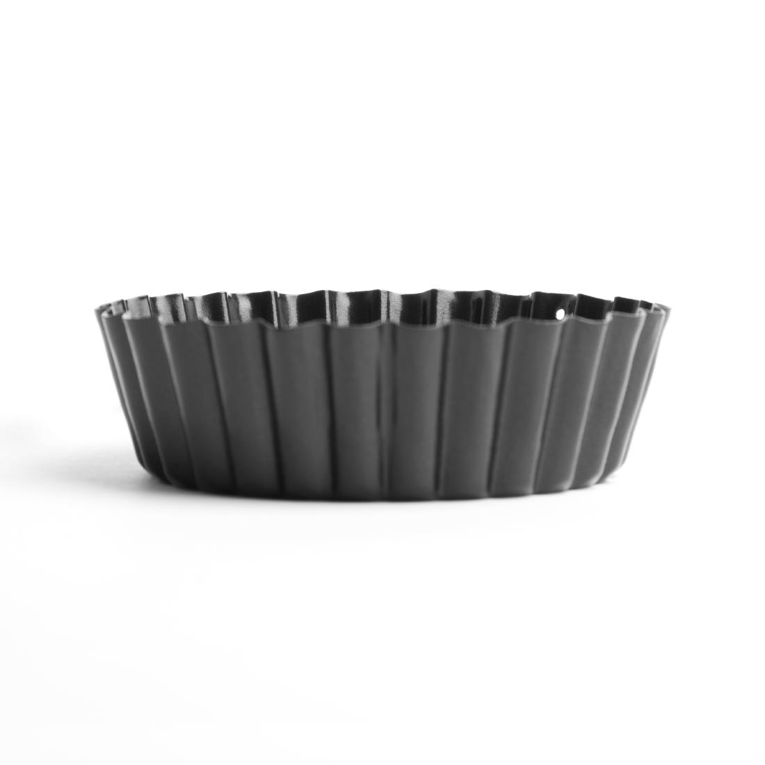 Vogue Non-Stick Deep Fluted Quiche Tin 10cm