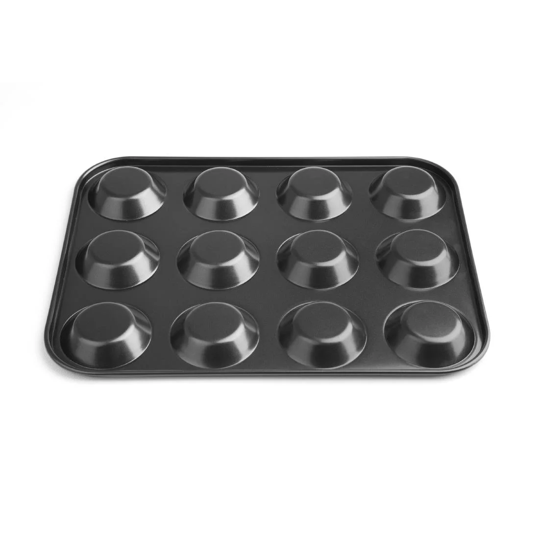 Vogue Carbon Steel Non-Stick Mini Muffin Tray 12 Cup - Image 2