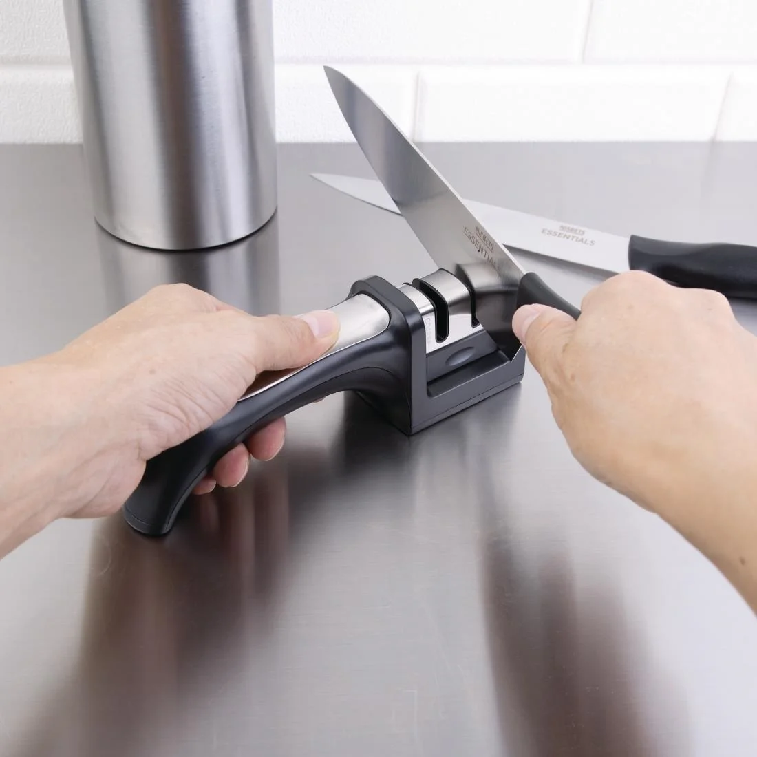 Vogue Two Stage Manual Knife Sharpener - Image 4