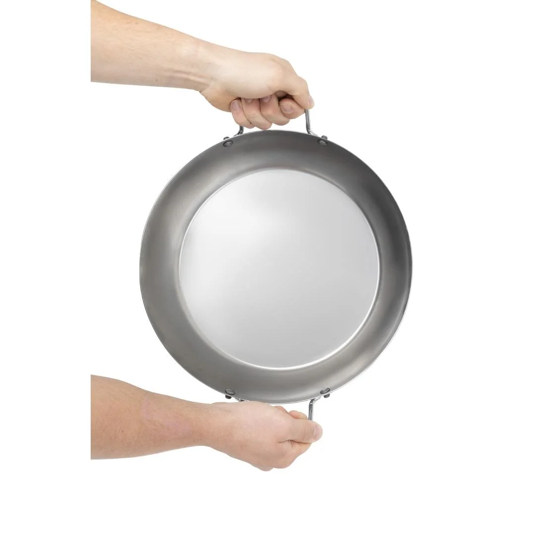 Vogue Black Iron Paella Pan 325mm - Image 6