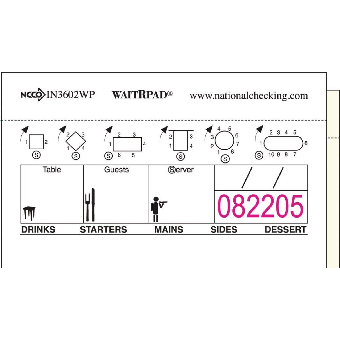 WaitRpads Waiting Pads Duplicate Carbonless