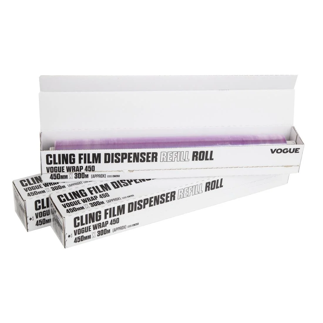 Vogue Pre-Perforated Cling Film 450mm x 500m (Pack of 3) - Image 8