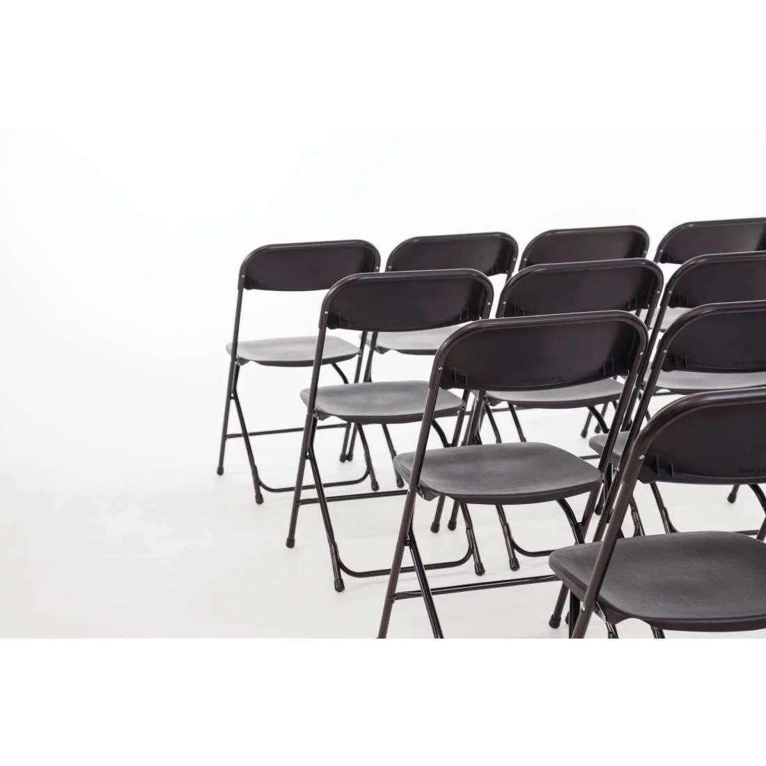 Bolero PP Folding Chairs Black (Pack of 10) - Image 5