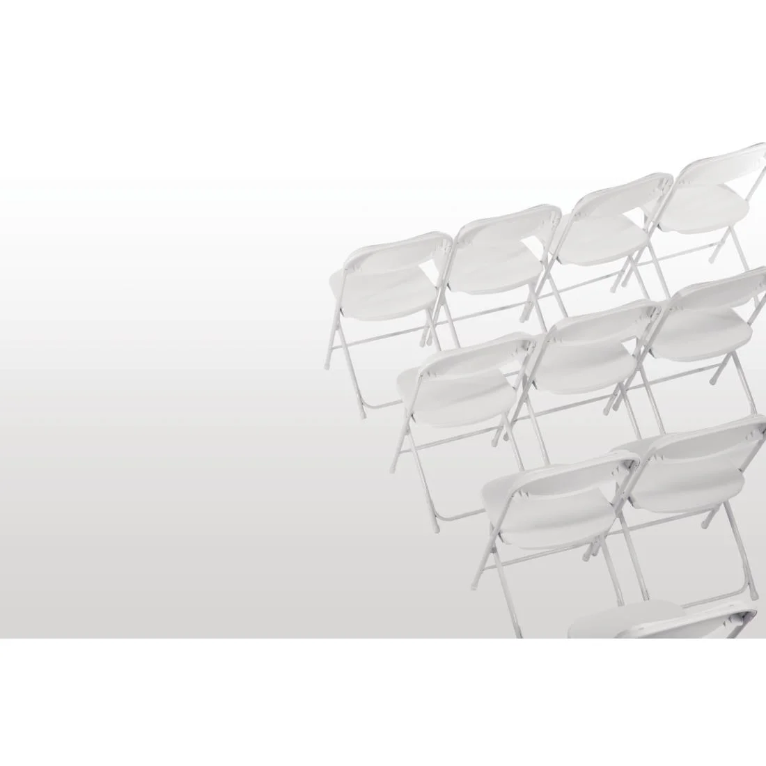 Bolero PP Folding Chairs White (Pack of 10) - Image 4