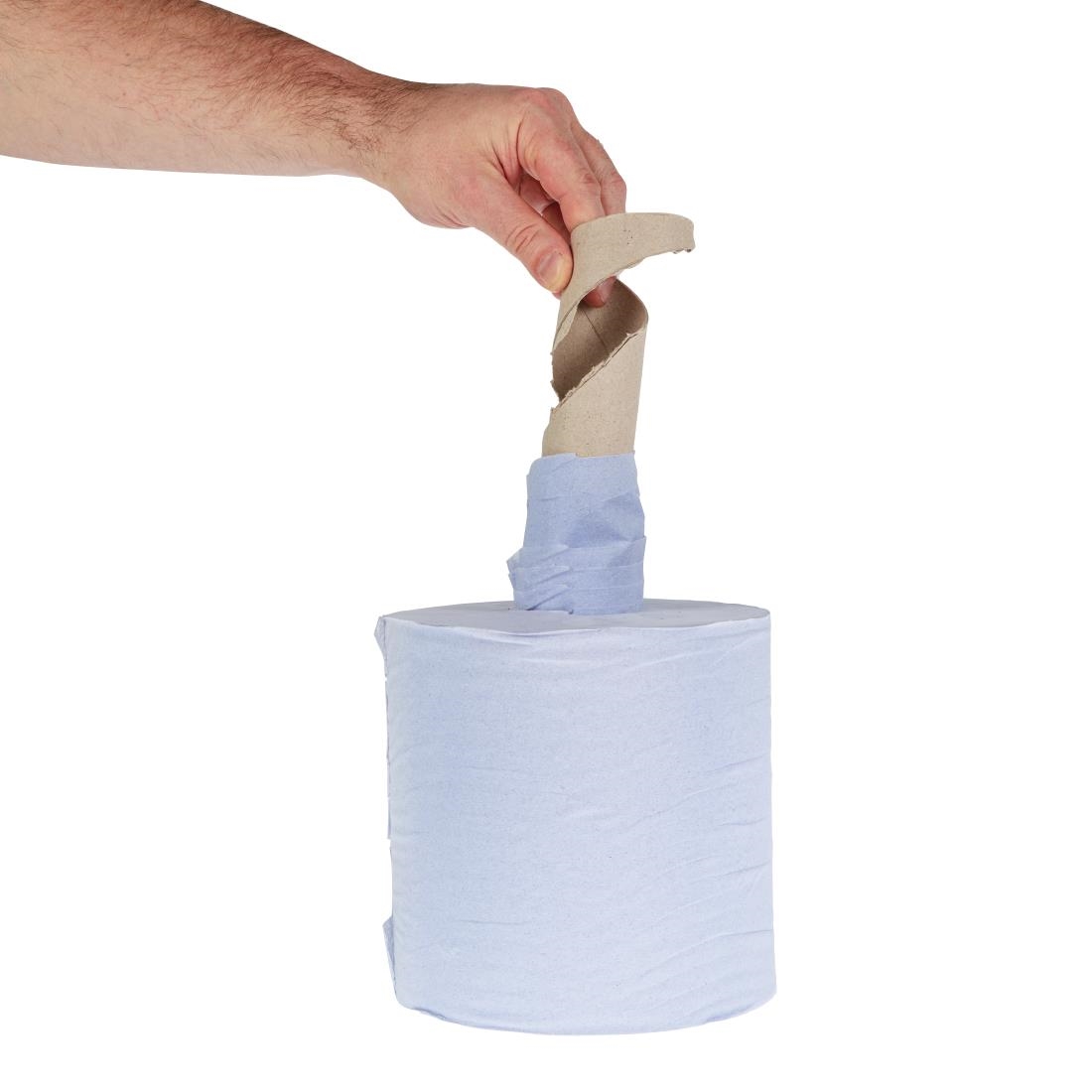 Jantex Blue Centrefeed Roll 1ply 6 Pack