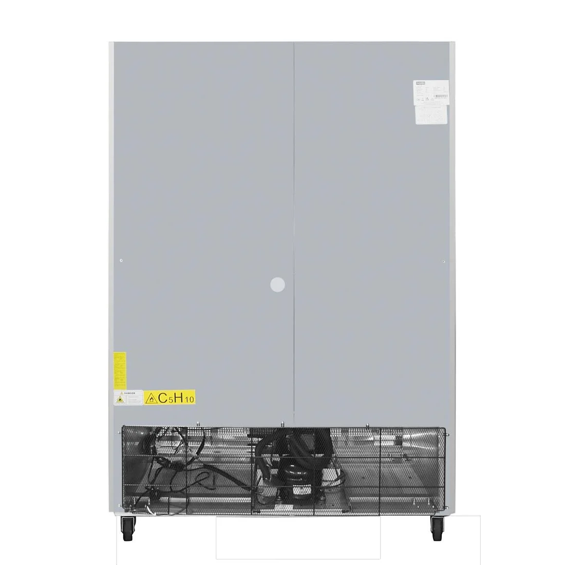 Polar Double Door Slimline Fridge Stainless Steel 960Ltr - Image 9
