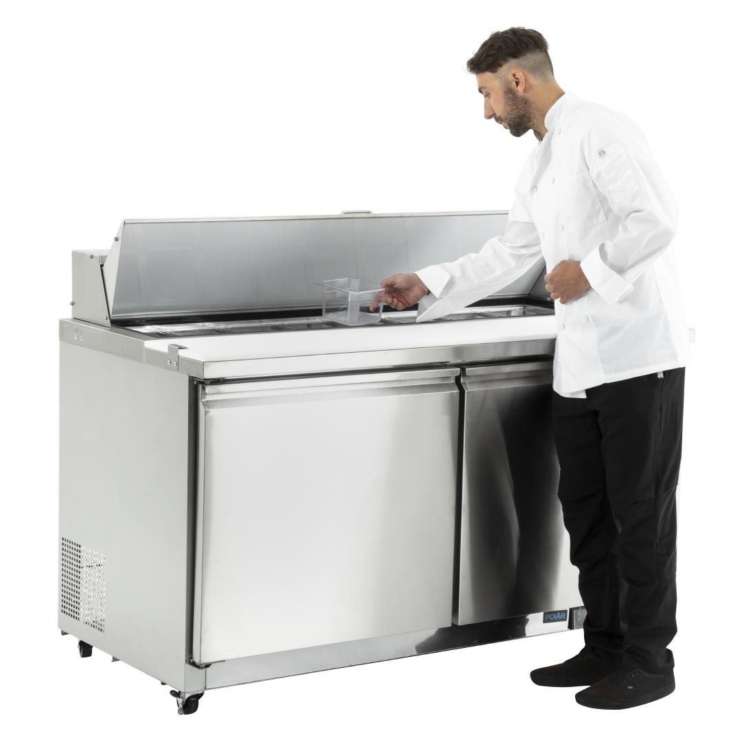 Polar 2 Door Preparation Counter 527Ltr