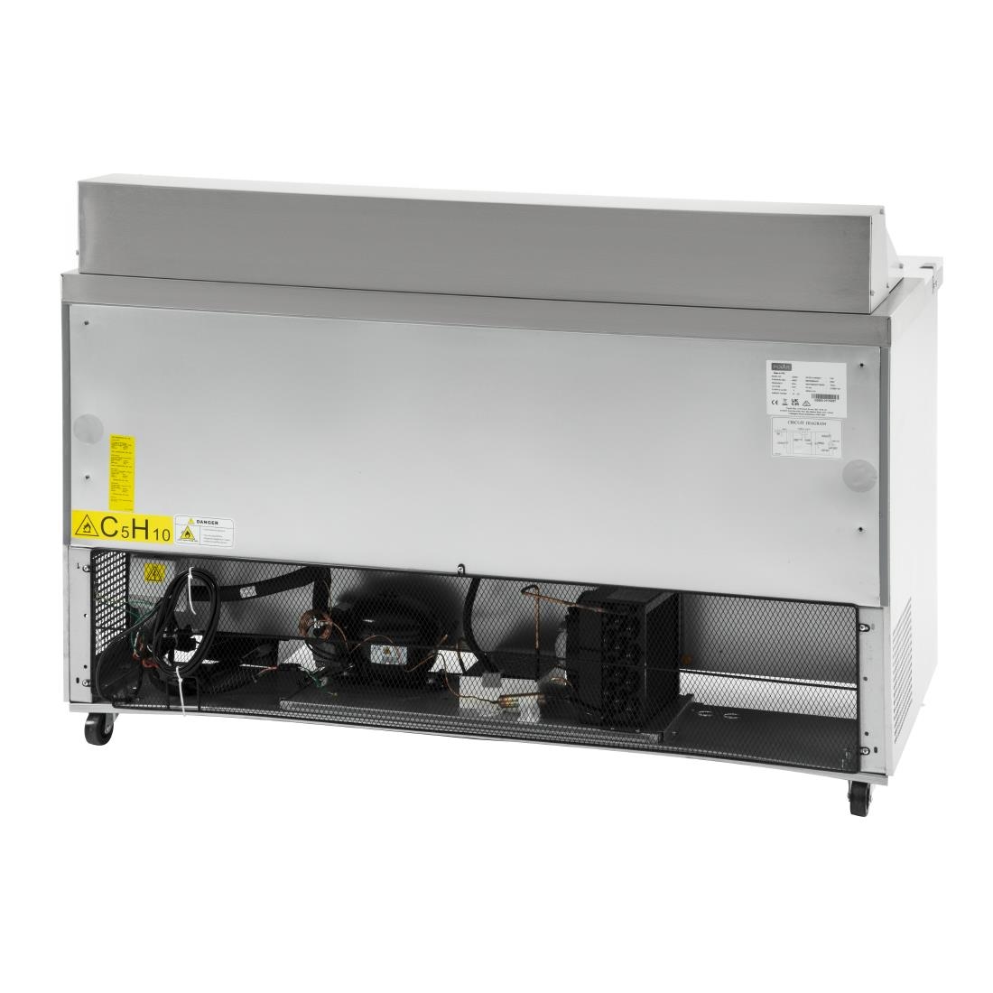 Polar 2 Door Preparation Counter 527Ltr