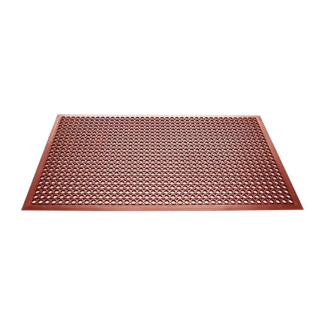 Jantex Rubber Anti Fatigue Mat Red
