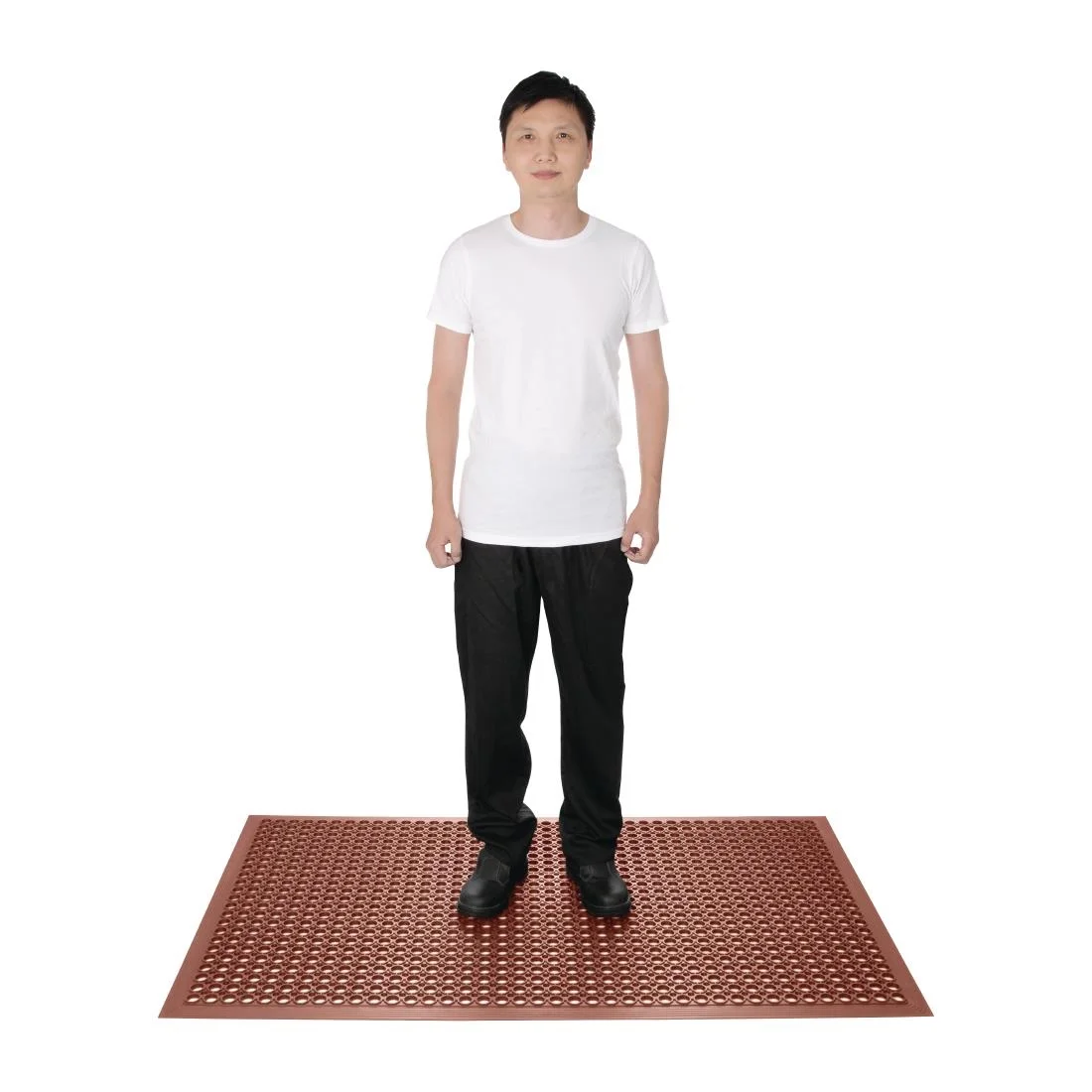 Jantex Rubber Anti Fatigue Mat Red - Image 4