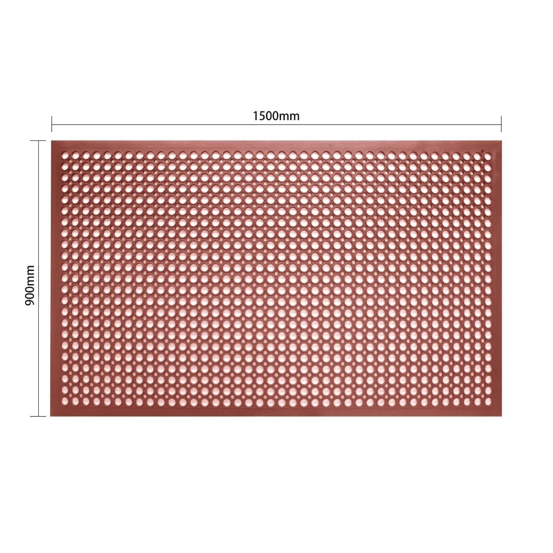 Jantex Rubber Anti Fatigue Mat Red - Image 5
