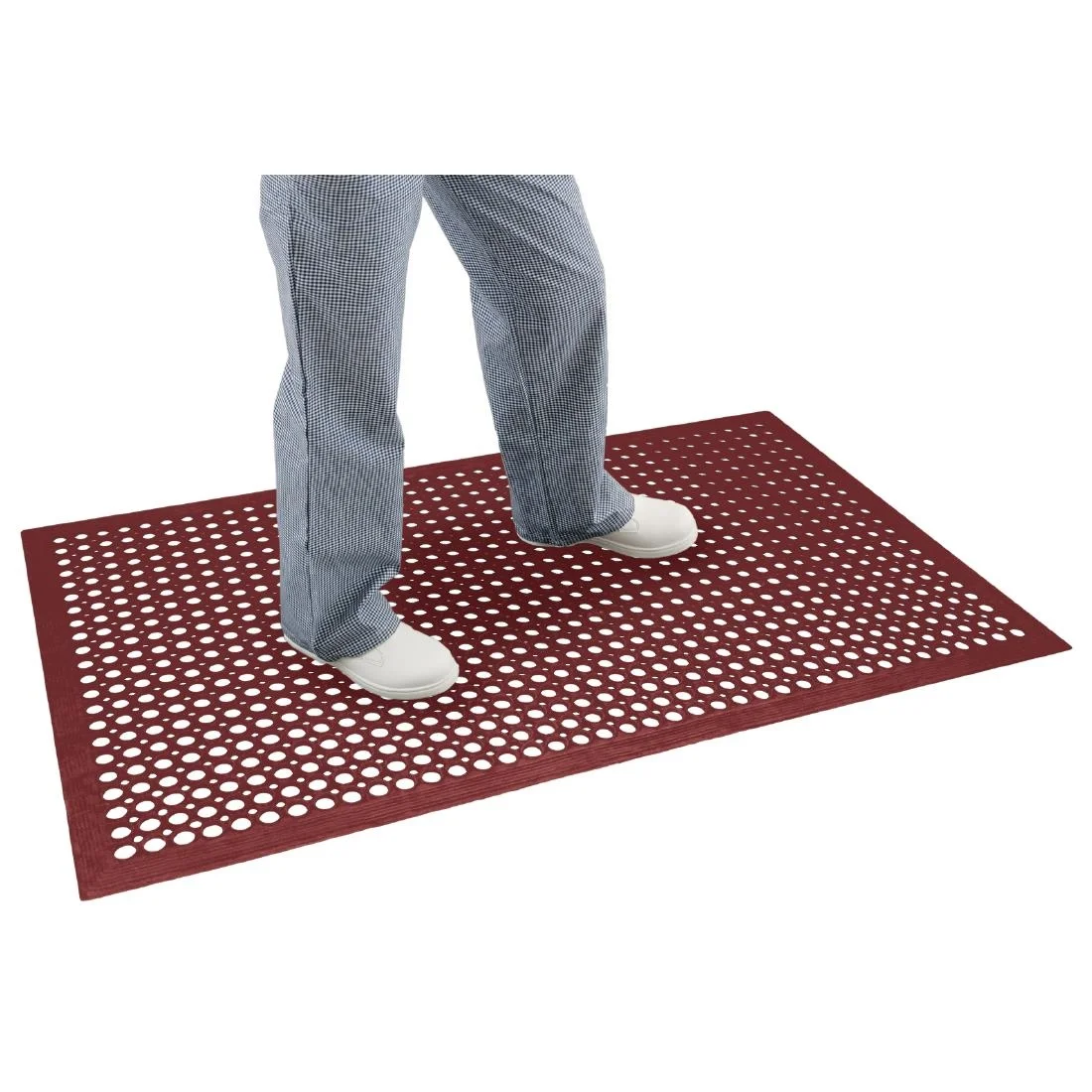 Jantex Rubber Anti Fatigue Mat Red - Image 9