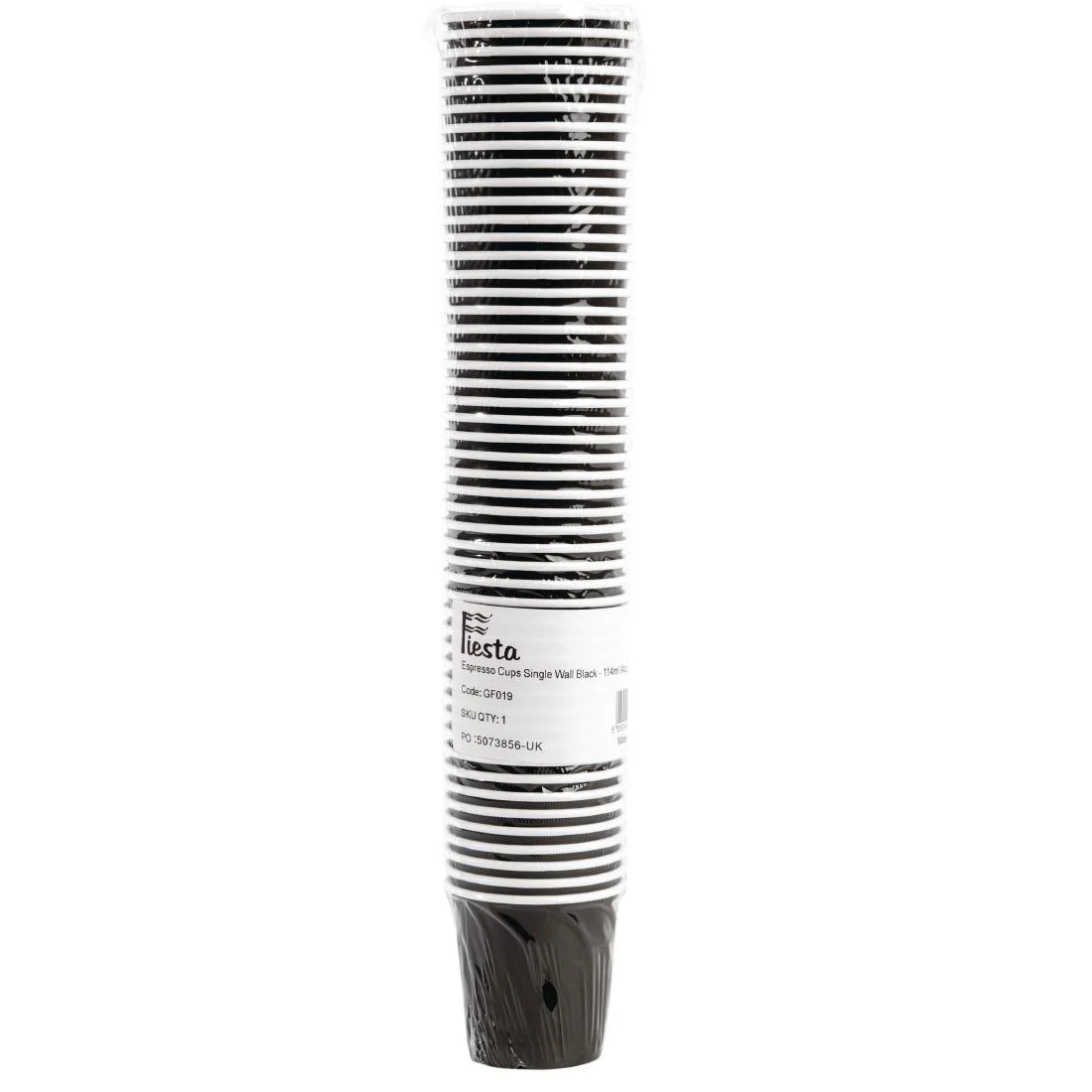 Fiesta Recyclable Espresso Cups Single Wall Black 112ml / 4oz (Pack of 1000) - Image 4